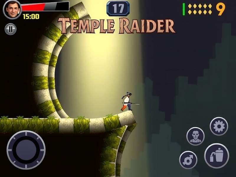 Exploring a procedurally generated temple Temple Raider Gameplay Screenshot